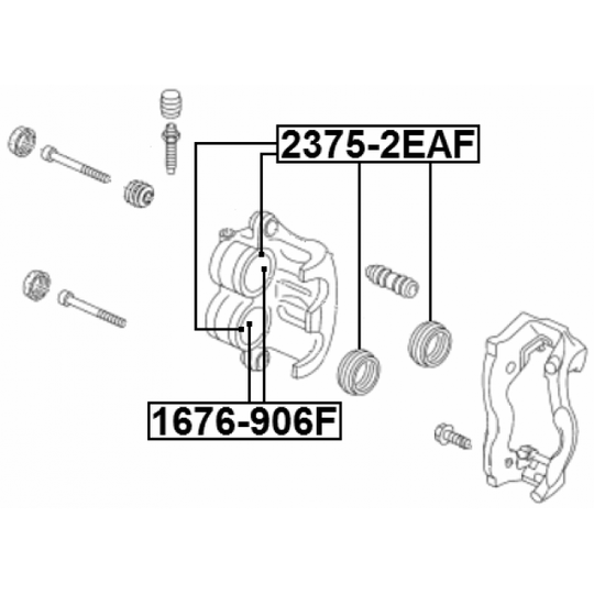 2375-2EAF - Repair Kit, brake caliper 