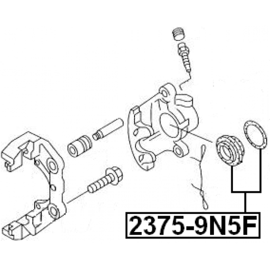 2375-9N5F - Repair Kit, brake caliper 