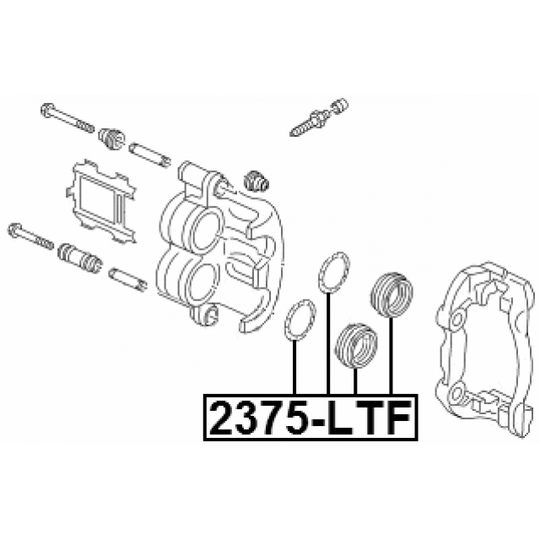 2375-LTF - Repair Kit, brake caliper 