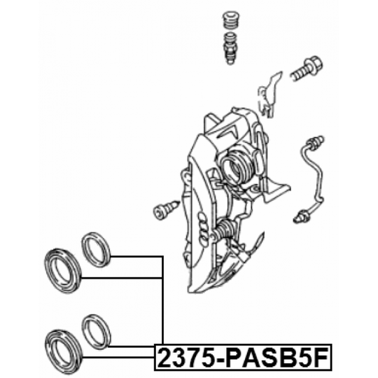 2375-PASB5F - Repair Kit, brake caliper 