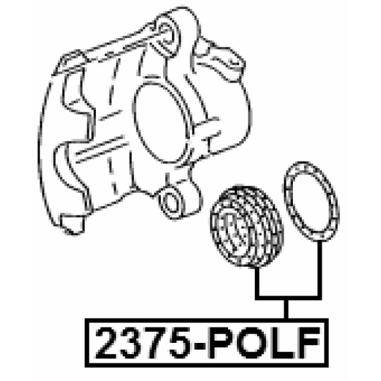 2375-POLF - Repair Kit, brake caliper 