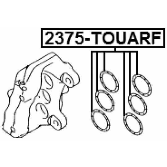 2375-TOUARF - Remondikomplekt, Pidurisadul 
