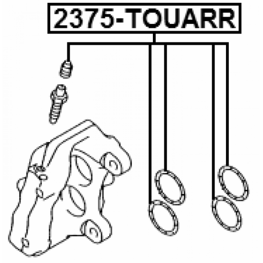 2375-TOUARR - Repair Kit, brake caliper 