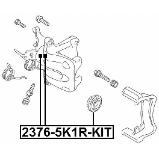 2376-5K1R-KIT - Repair Kit, brake caliper 