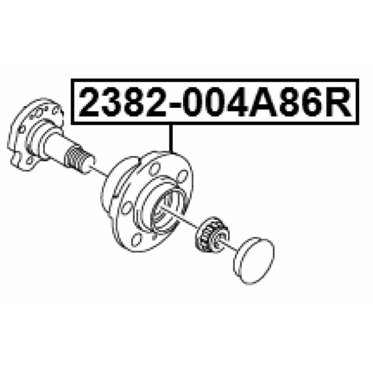 2382-004A86R - Wheel Hub 