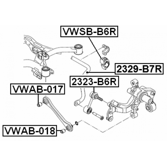 2399-B7R - Stabilisaatorikomplekt 