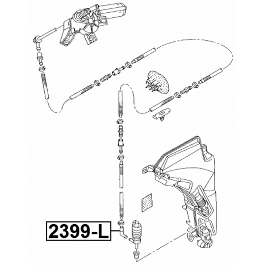 2399-L - Connector, washer-fluid pipe 