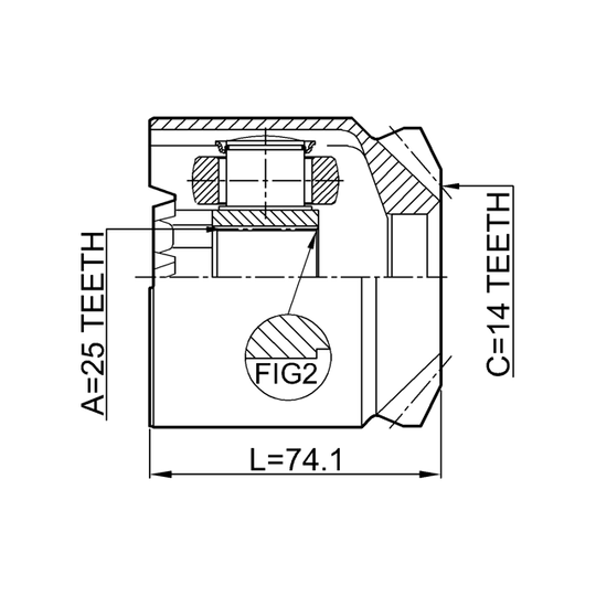 2411-ESPLH - Joint Kit, drive shaft 