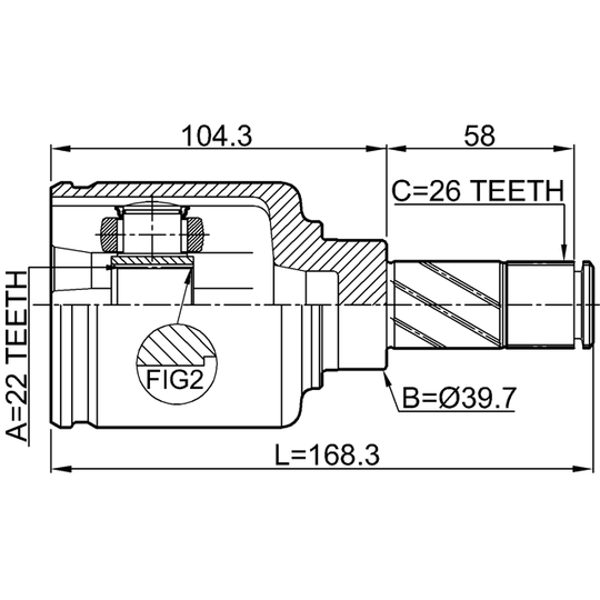 2411-KANIILH - Joint Kit, drive shaft 