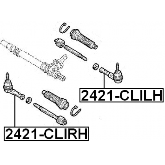 2421-CLIRH - Tie Rod End 