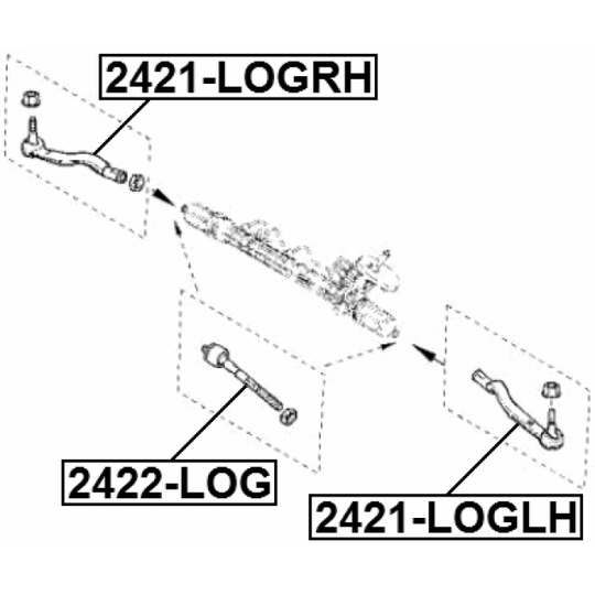 2422-LOG - Tie Rod Axle Joint 