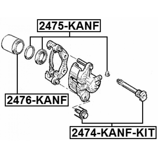 2475-KANF - Repair Kit, brake caliper 