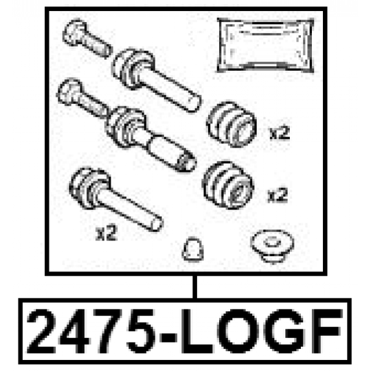 2475-LOGF - Repair Kit, brake caliper 