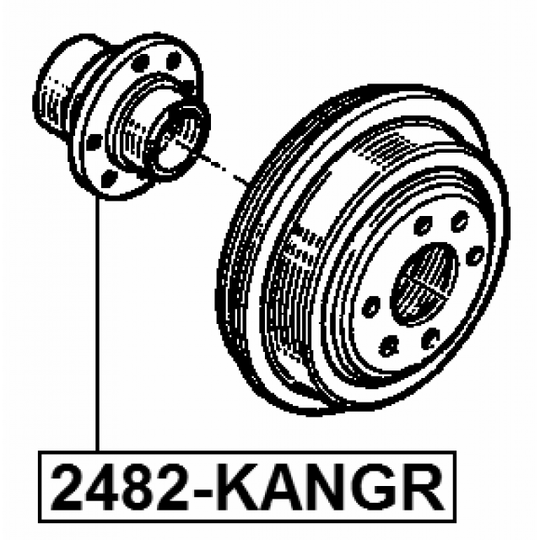 2482-KANGR - Wheel Hub 