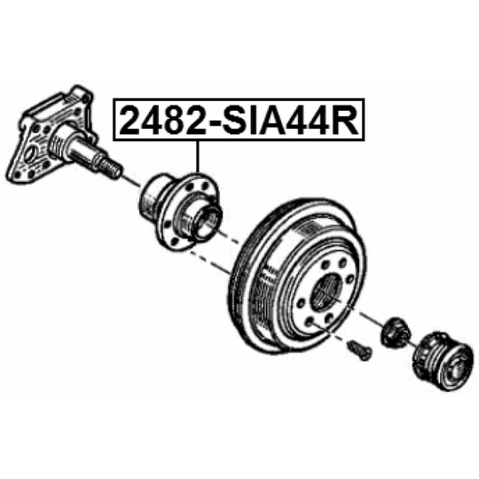 2482-SIA44R - Wheel Hub 