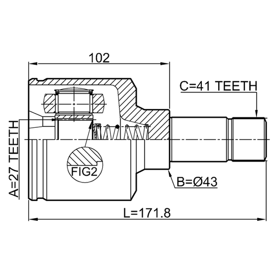 2511-BOX3LH - Joint Kit, drive shaft 