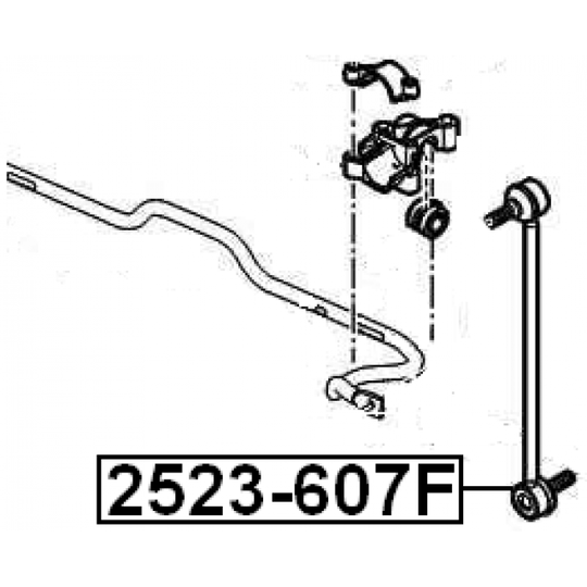 2523-607F - Rod/Strut, stabiliser 