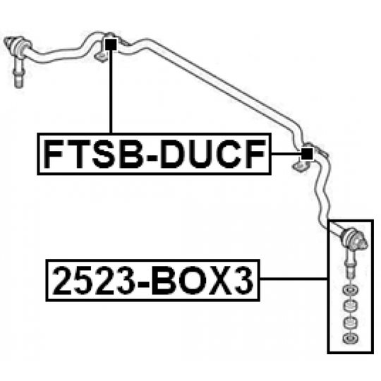 2523-BOX3 - Rod/Strut, stabiliser 