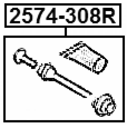 2574-308R - Juhtpolt, pidurisadul 