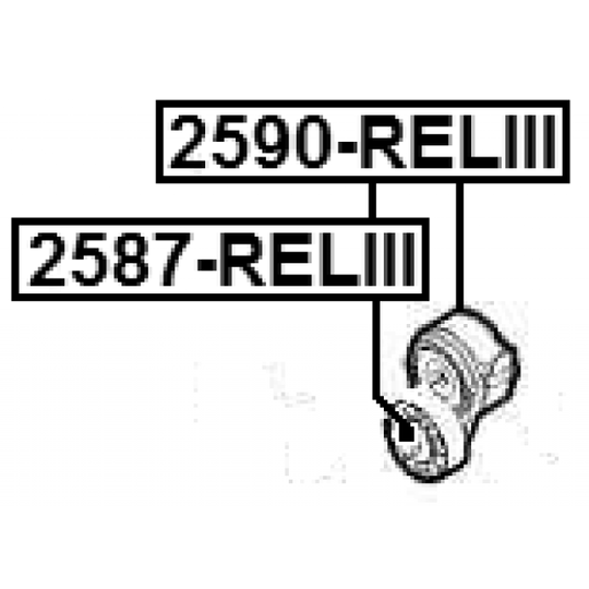 2590-RELIII - Belt Tensioner, v-ribbed belt 