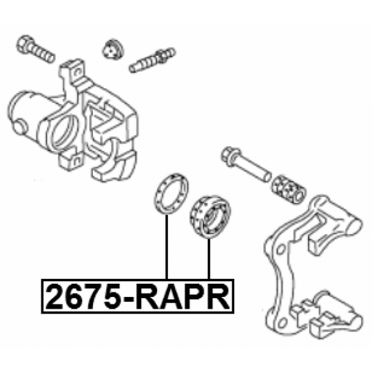 2675-RAPR - Korjaussarja, jarrusatula 