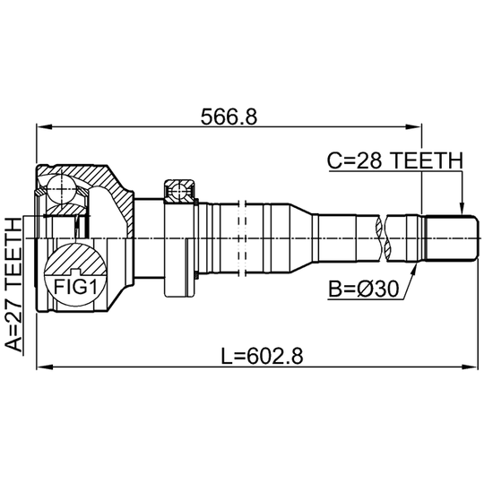2711-XC60RH - Joint Kit, drive shaft 