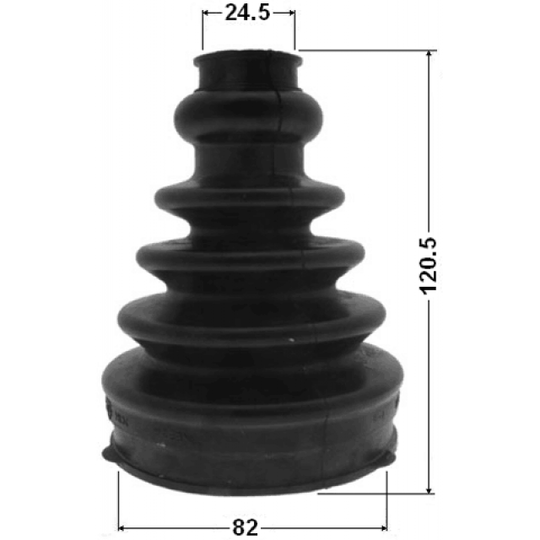 2715-S80RH - Bellow Set, drive shaft 