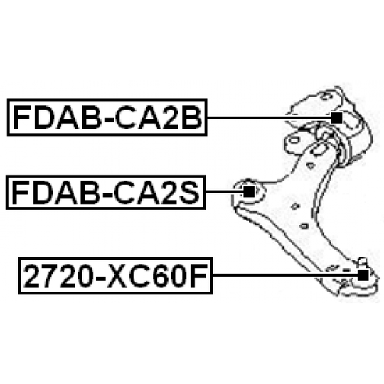 2720-XC60F - Ball Joint 