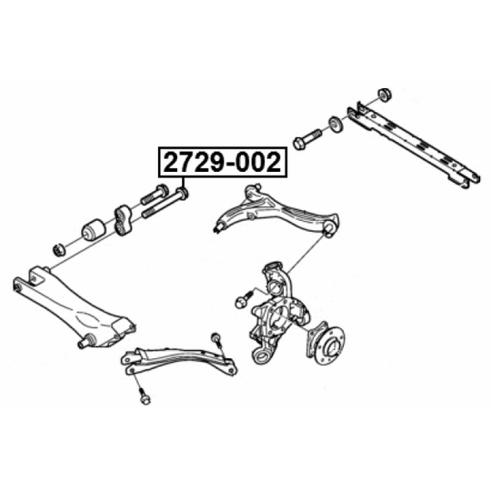 2729-002 - Kallistumansäätöruuvi 