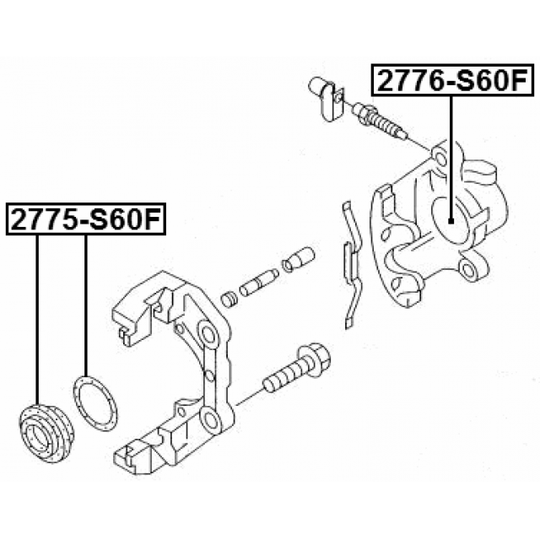 2775-S60F - Repair Kit, brake caliper 