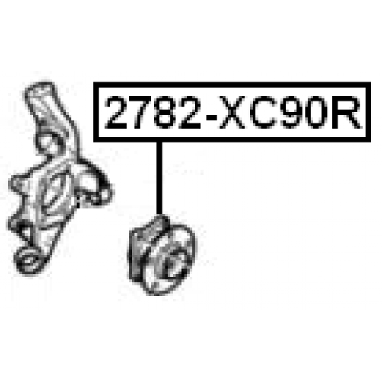 2782-XC90R - Wheel Hub 