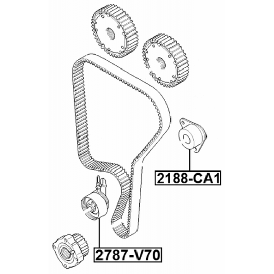 2790-V70 - Tensioner, timing belt 