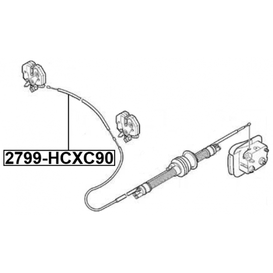 2799-HCXC90 - Bonnet Cable 