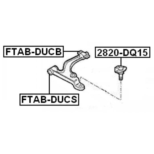 2820-DQ15 - Ball Joint 