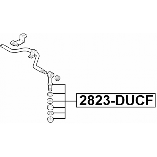 2823-DUCF - Länk, krängningshämmare 