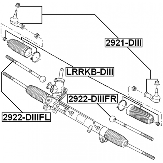 2922-DIIIFL - Tie Rod Axle Joint 