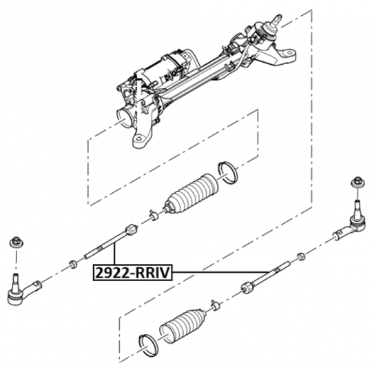 2922-RRIV - Tie Rod Axle Joint 