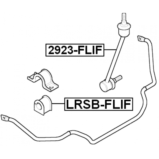 2923-FLIF - Rod/Strut, stabiliser 