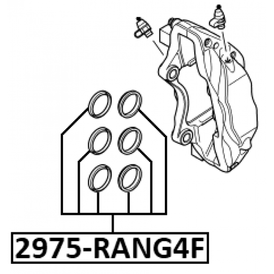 2975-RANGF - Repair Kit, brake caliper 