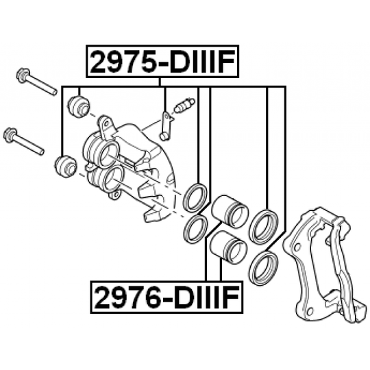 2976-DIIIF - Piston, brake caliper 
