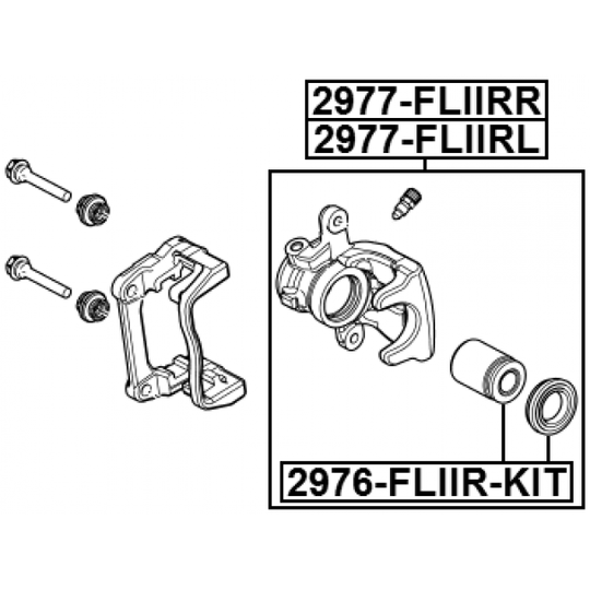 2976-FLIIR-KIT - Piston, brake caliper 