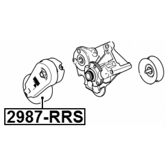 2987-RRS - Tensioner Pulley, v-ribbed belt 