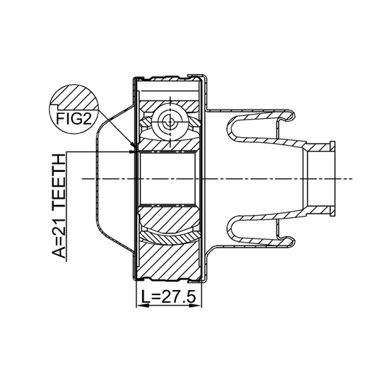 3211-SRXSHAR - Joint, propshaft 