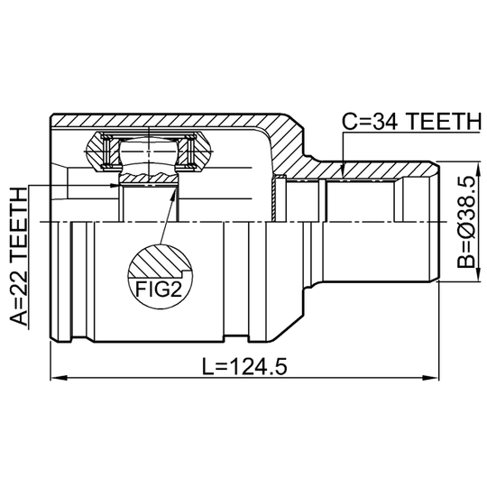 3211-STSLH - Ledsats, drivaxel 