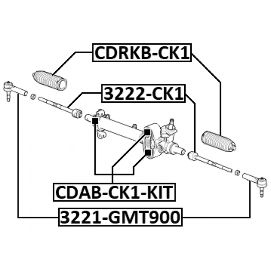 3221-GMT900 - Tie Rod End 