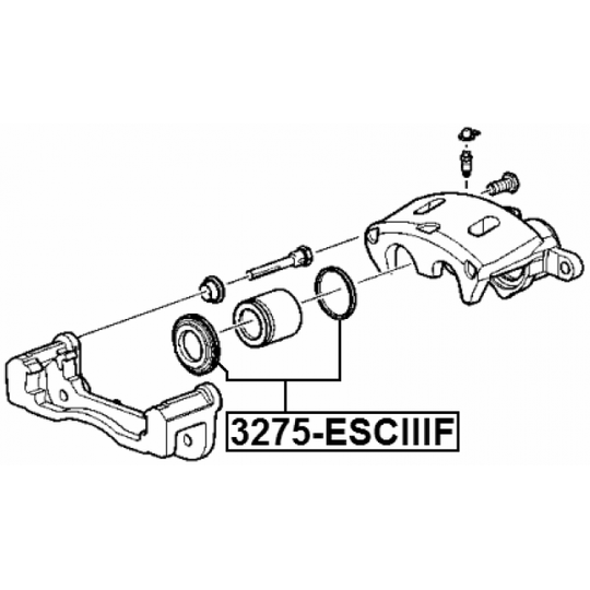 3275-ESCIIIF - Korjaussarja, jarrusatula 