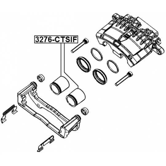 3276-CTSIF - Piston, brake caliper 