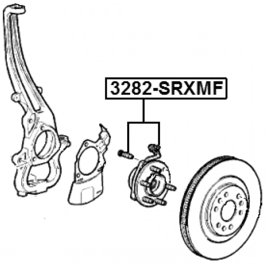 3282-SRXMF - Hjulnav 