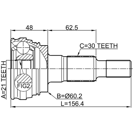 3410-PANR - Joint Kit, drive shaft 