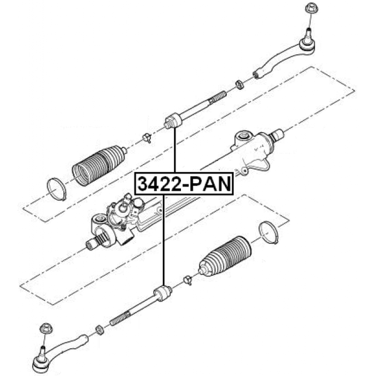 3422-PAN - Tie Rod Axle Joint 